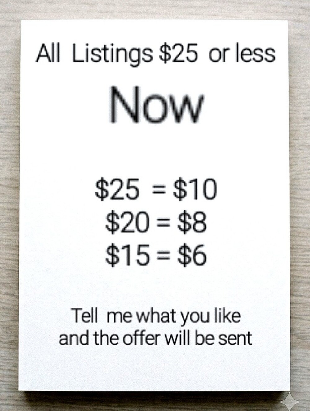 All Listings $25 Or Less - Picture 1 of 1